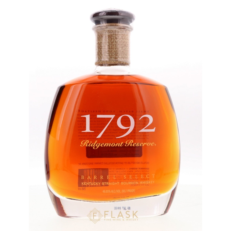1792 Ridgemont Reserve Barrel Select 8 Year Old Bourbon (Old Label) 750ml