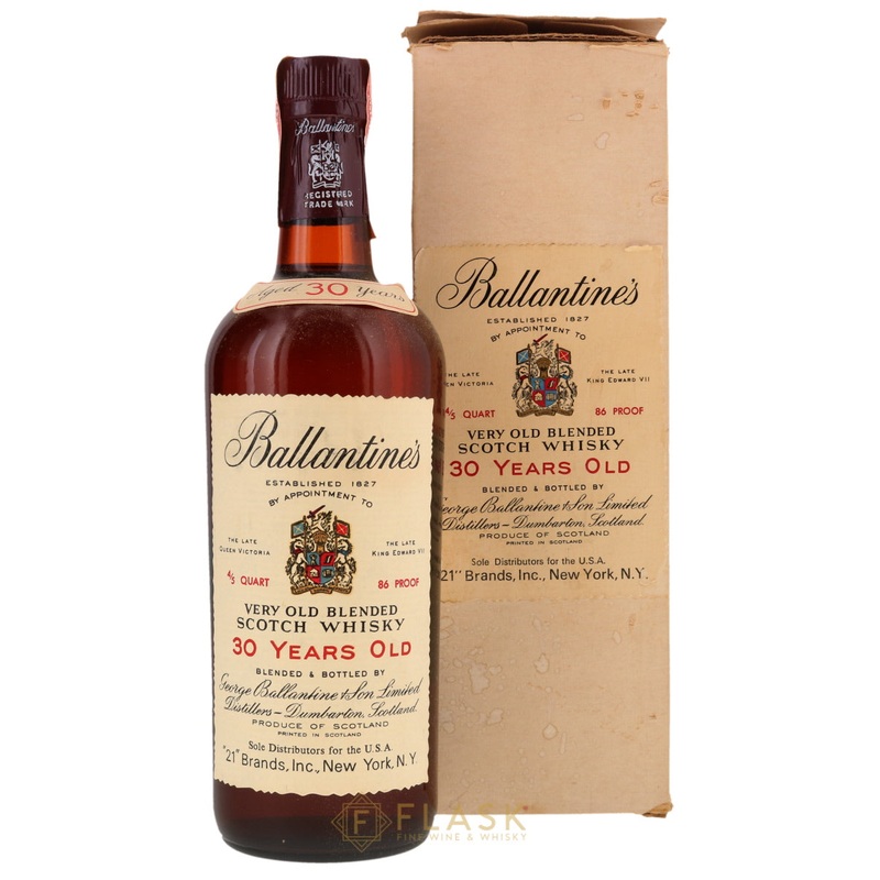 Ballantines 30 Year Old Scotch Whisky 1960s