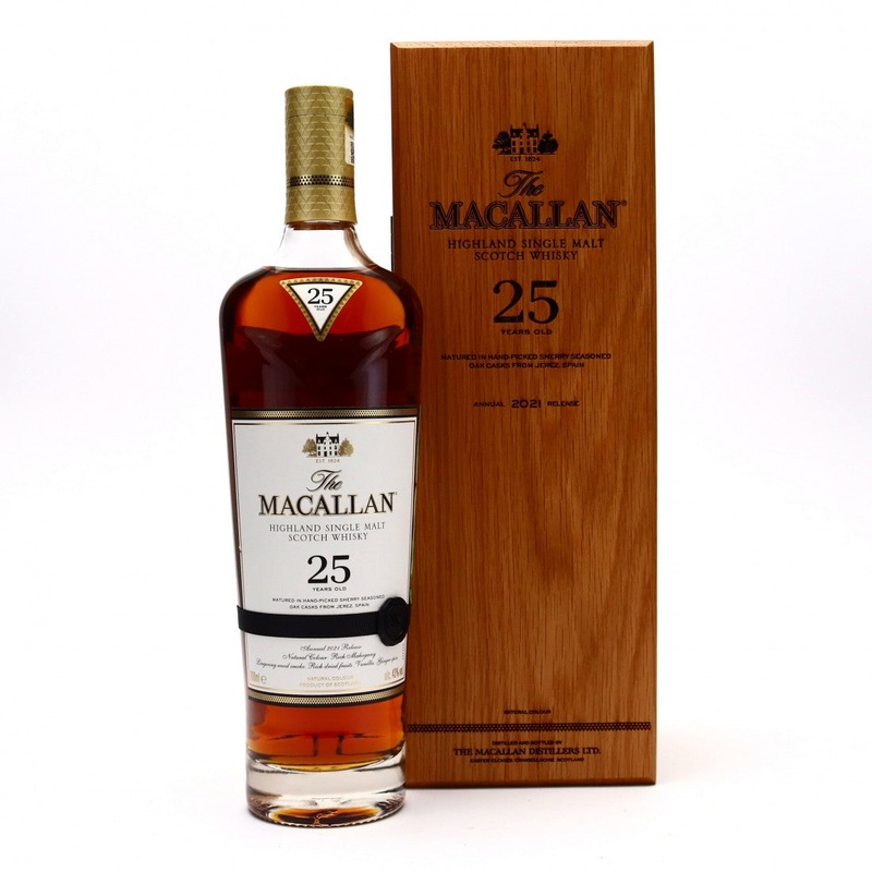 Macallan 25 Year Old Sherry Oak 2021 Release