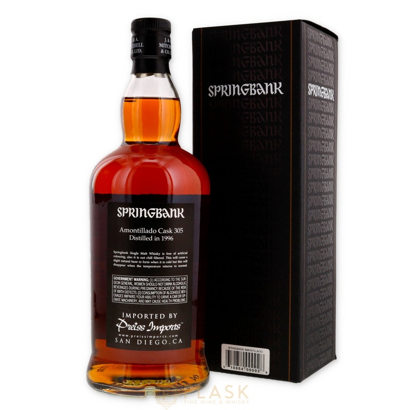 Springbank 1996 Single Amontillado Cask 14 Year Old #305 750ml
