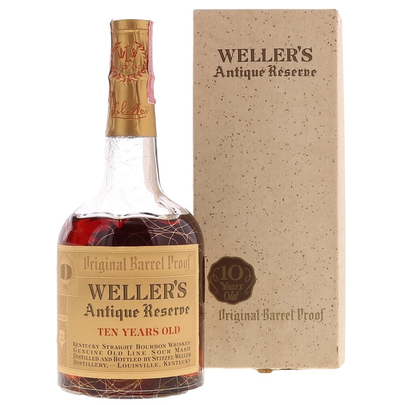 Weller Antique Reserve Original Barrel Proof 10 Year Old 4/5 Quart 110 Proof Bourbon / Stitzel Weller