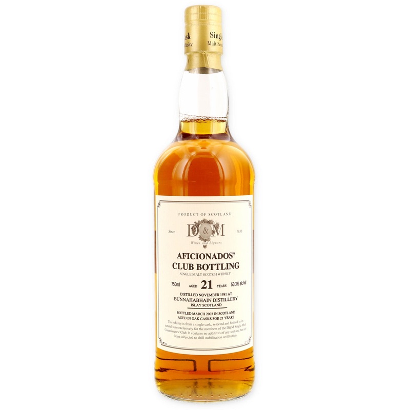 Bunnahabhain 1981 21 Year Old Aficionados Club 50.3%