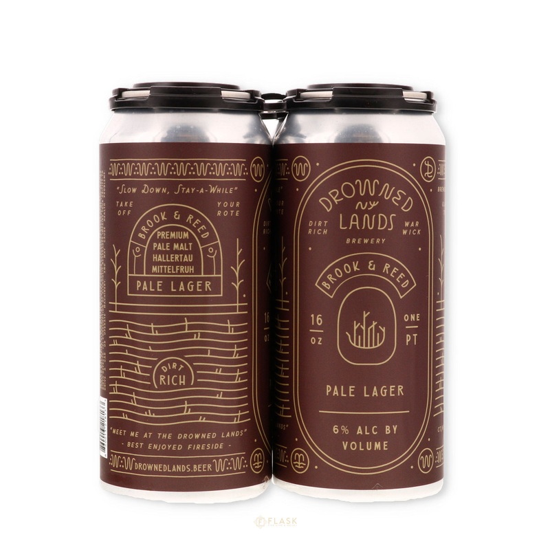 Drowned Lands Brook and Reed Pale Lager 4pk 16oz can