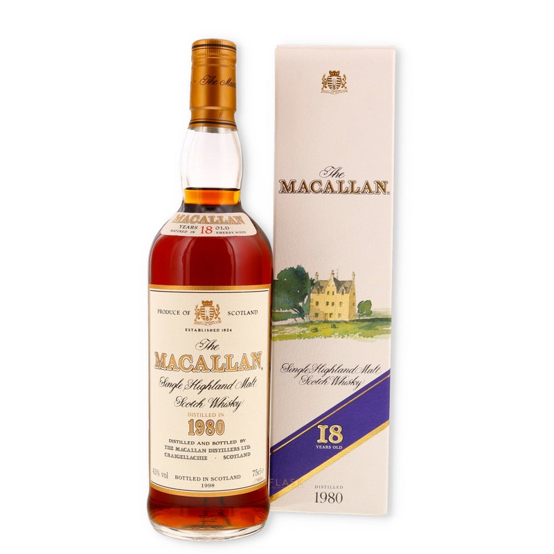 Macallan 18 Year Old Sherry Oak Single Malt 1980
