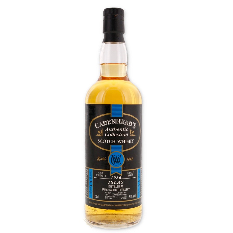 Bruichladdich 1986 Cadenheads 14 Year Old Cask Strength Single Malt 55.6%