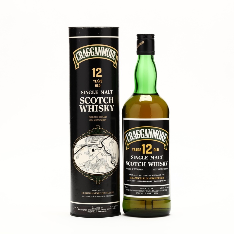 Cragganmore 12 Year Old Black Label 1980s