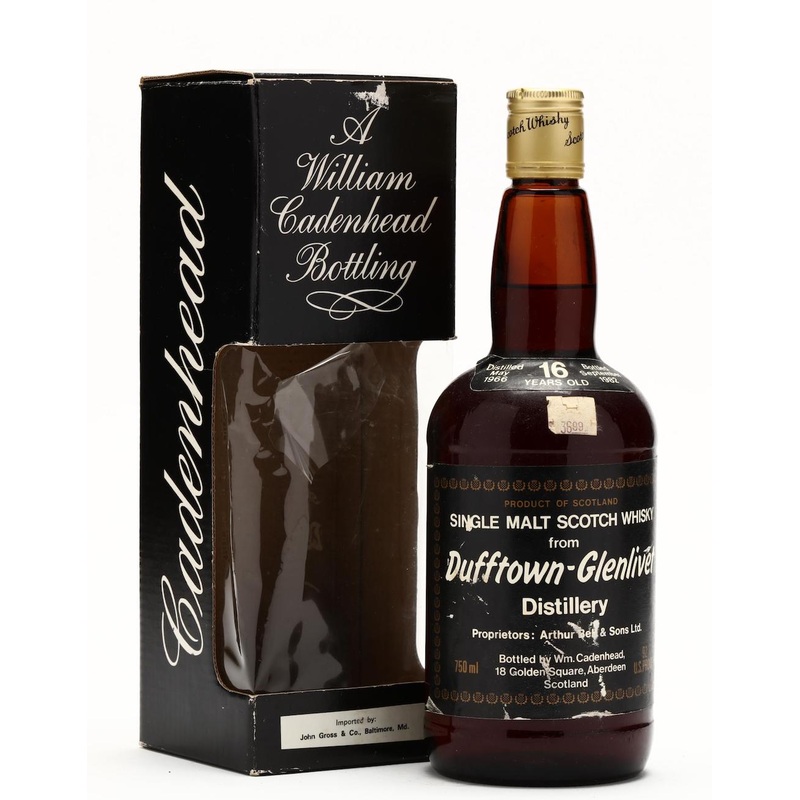 Dufftown-Glenlivet 1966 16 Year Old Cadenhead’s Dumpy Bottle