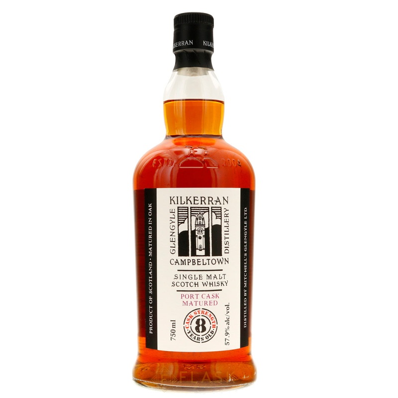 Glengyle Distillery Kilkerran Port Cask Matured 8 Year Old Single Malt Scotch Whisky 115.8 proof