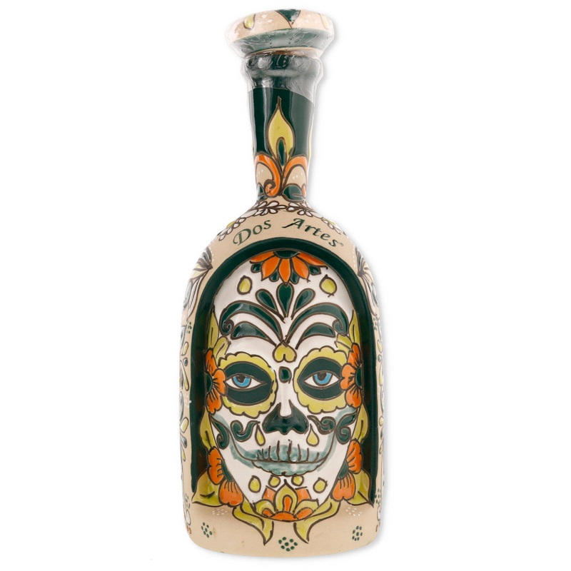 Dos Artes Skull Bottle Day of the Dead 2022 Limited Edition Reposado Tequila 1 Liter