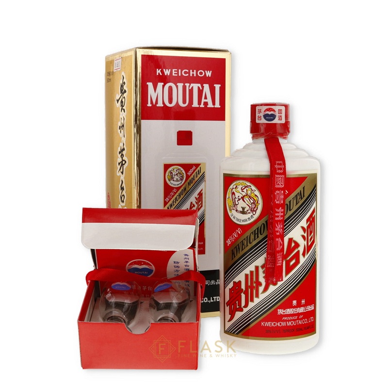 Kweichow Moutai Flying Fairy 500ml Gift Box With Glasses / 2004