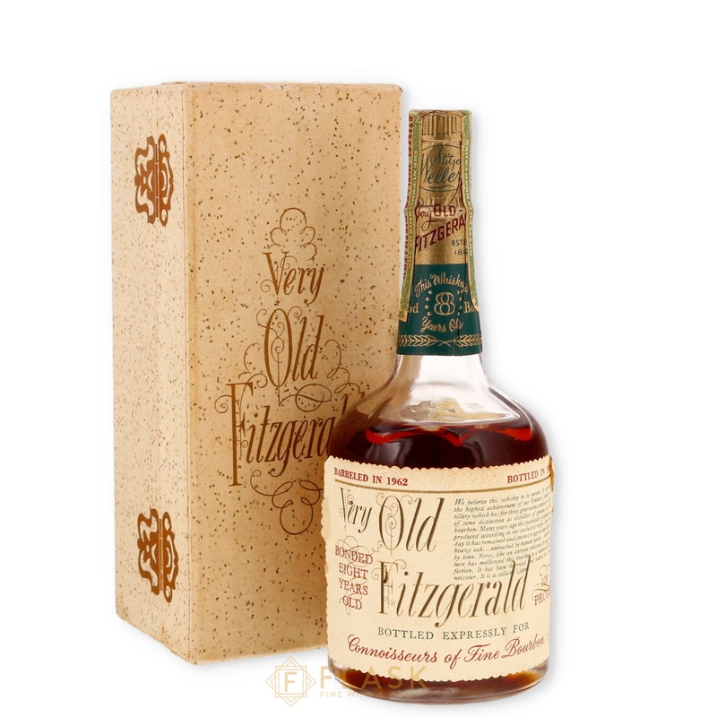 Very Old Fitzgerald 1962 Bottled in Bond 8 Year Old Bourbon 100 Proof / Stitzel-Weller Half Pint