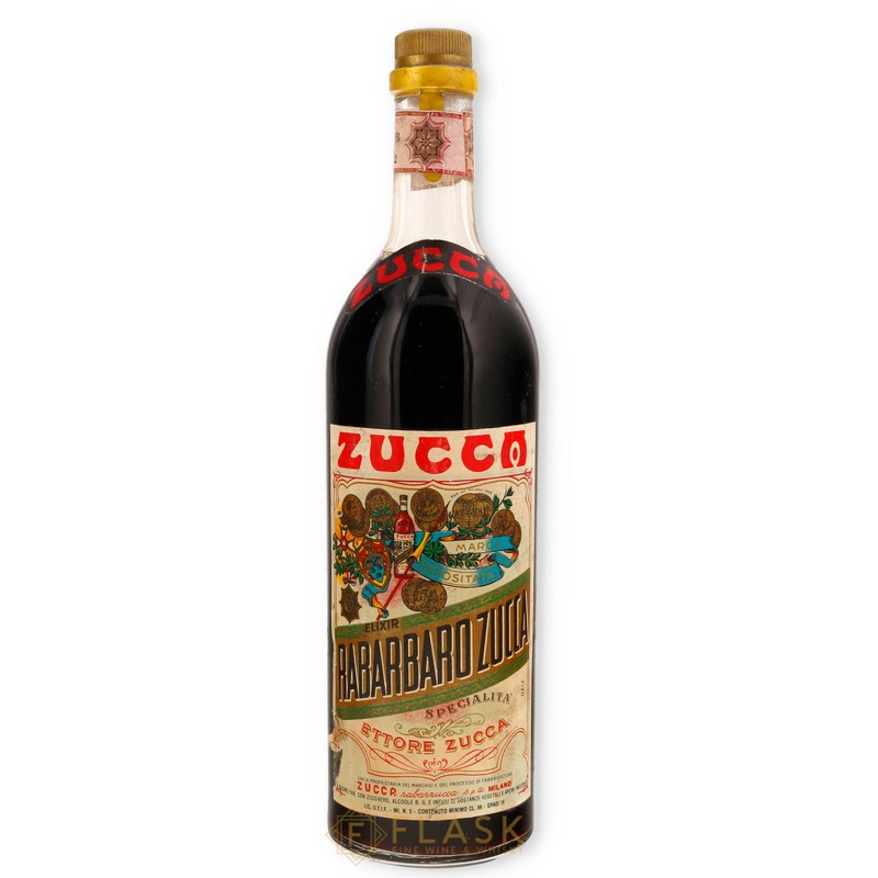 Zucca Rabarbaro Vintage Amaro Bottled 1960s 1 Liter