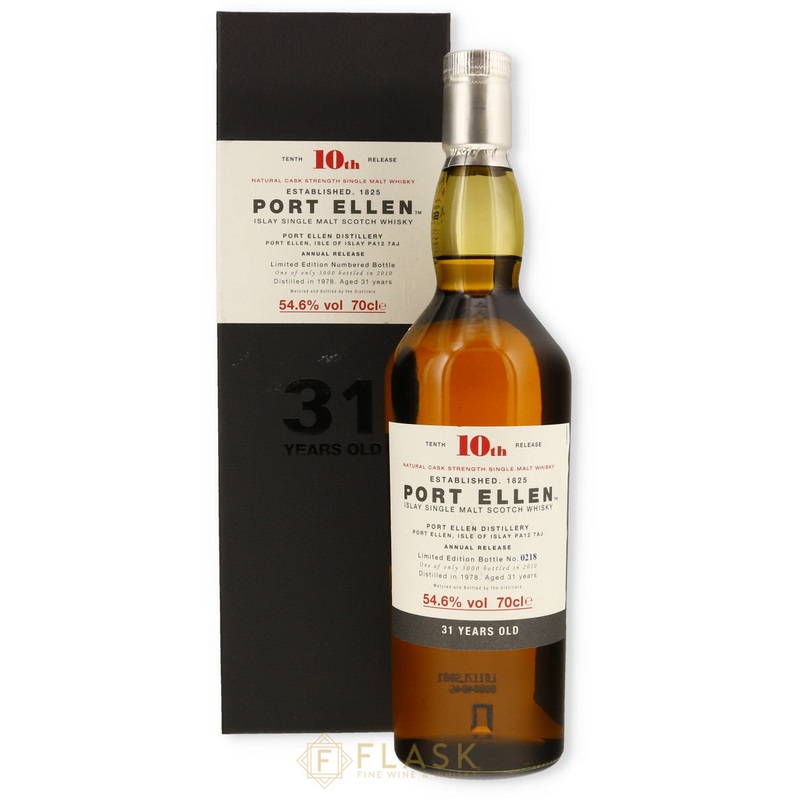 Port Ellen 10th Release 1978 31 Year Old Single Malt Scotch Whisky, Islay