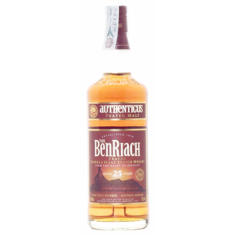 BenRiach Authenticus Peated 25 Year Old Single Malt Scotch 750ml