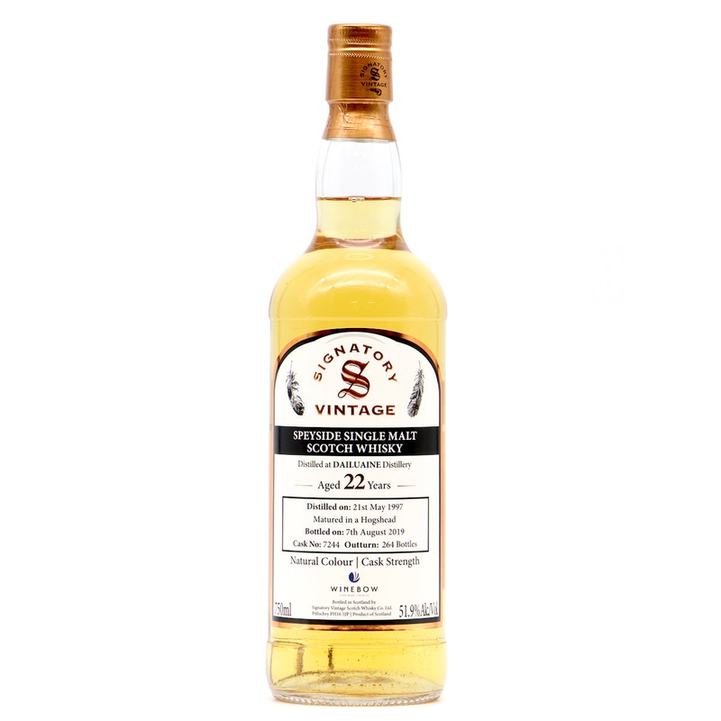 Dailuaine 1997 22 Year Old Signatory Vintage Cask Strength Single Cask #7244
