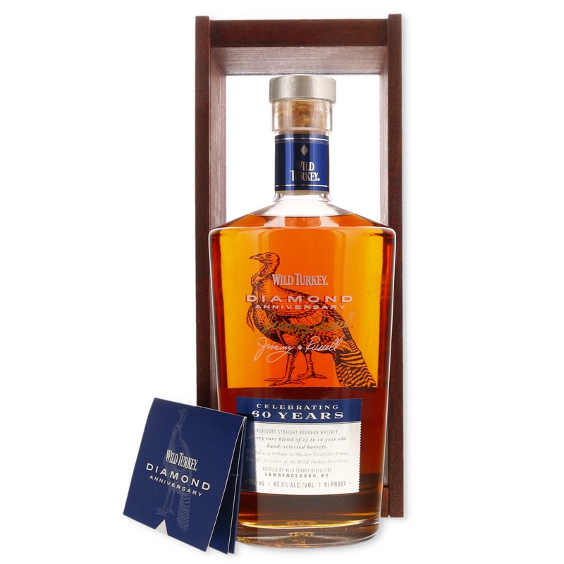 Wild Turkey Diamond Anniversary Bourbon Autographed By Jimmy Russell