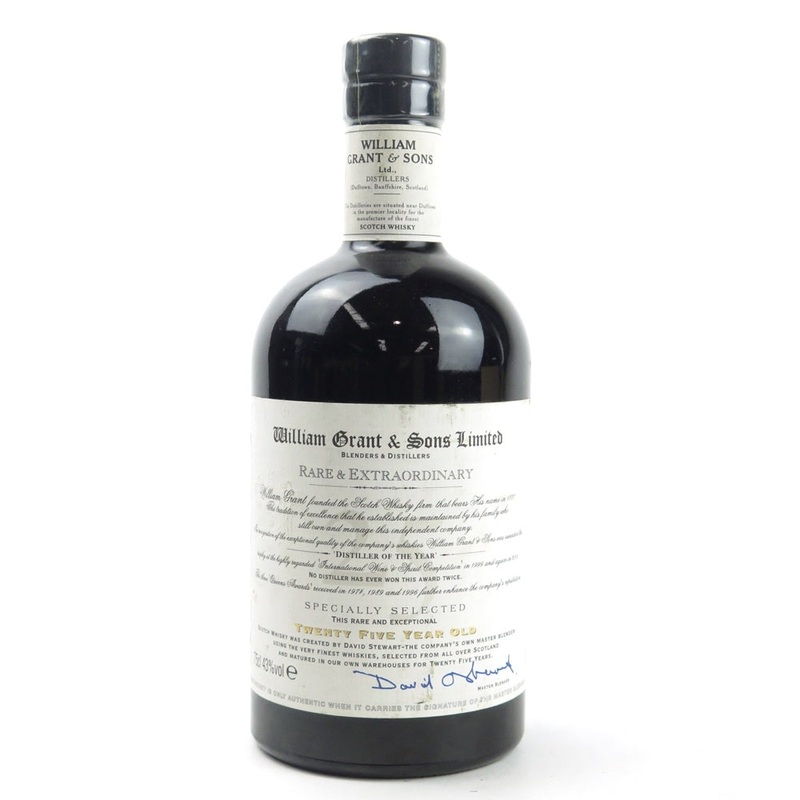 William Grant & Sons Rare & Extraordinary 25 Year Old Scotch Whisky