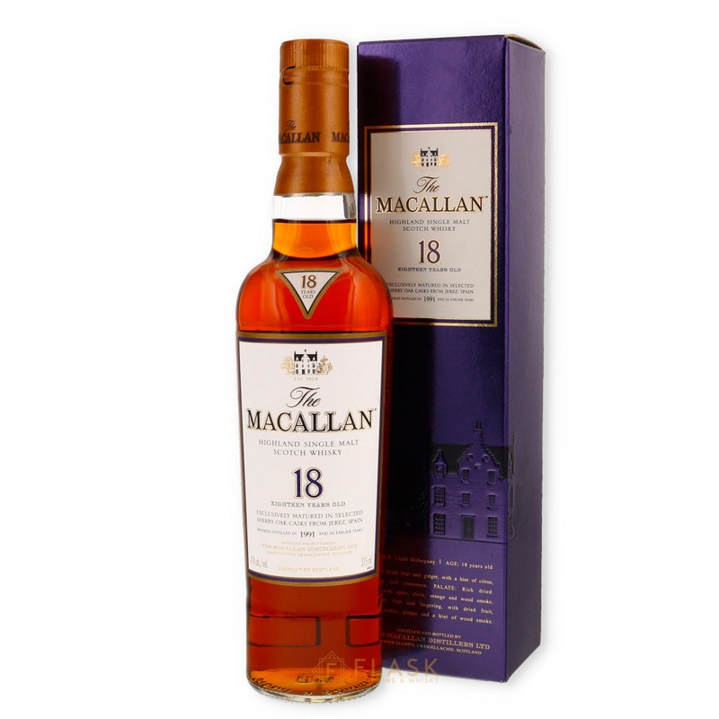 Macallan 18 Year Old 1991 375ml / Half Bottle
