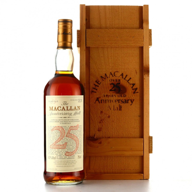 Macallan Anniversary Malt 25 Year Old 1968