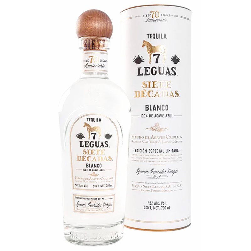 Siete Leguas Siete Decadas Blanco Tequila