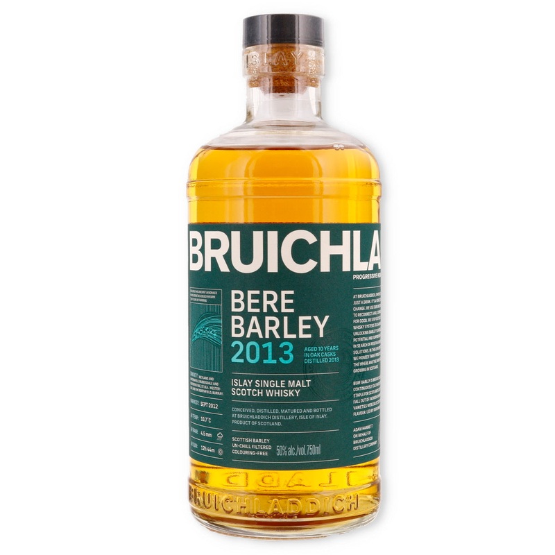 Bruichladdich Bere Barley 2013 10 year aged Islay Single Malt Whisky