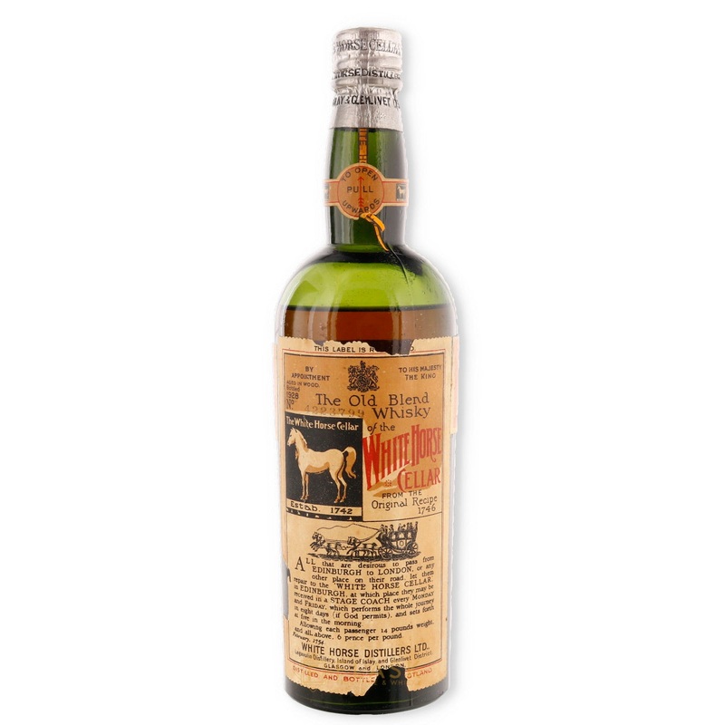 White Horse The Old Blend Whisky Vintage Bottled in 1928