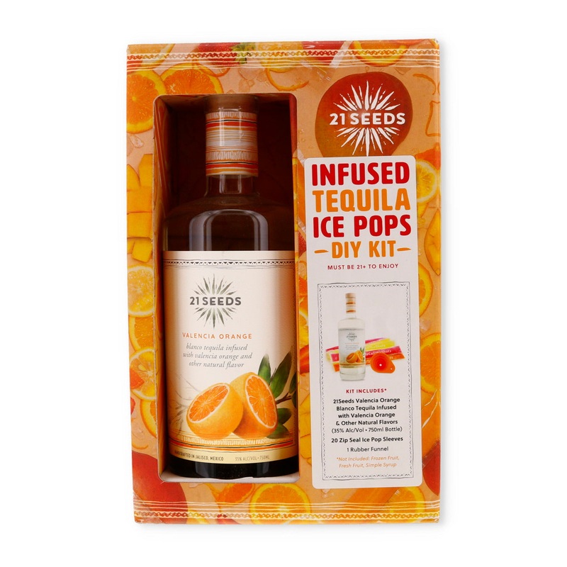 21 Seeds Valencia Orange Infused Blanco Tequila Ice Pops DIY Kit