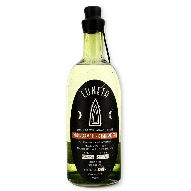 Luneta Small Batch Agave Spirits Papalometl and Cimarron 750ml