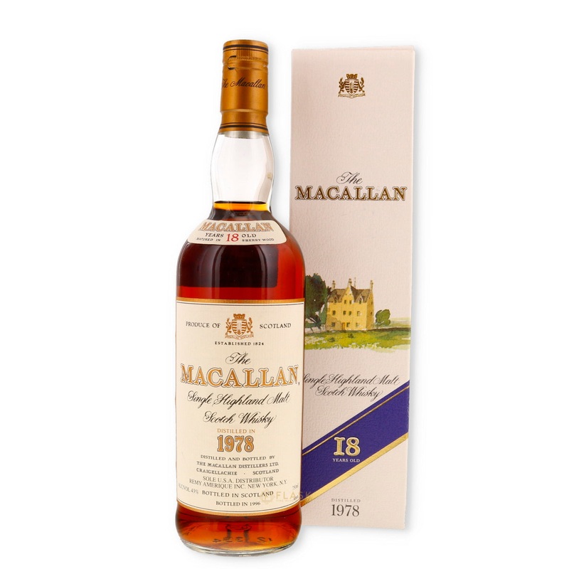 Macallan 18 Year Old 1978 Sherry Cask Single Malt, Original Box