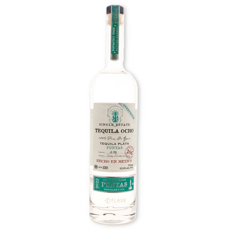 Tequila Ocho Puntas Single Estate Tequila Plata 2023