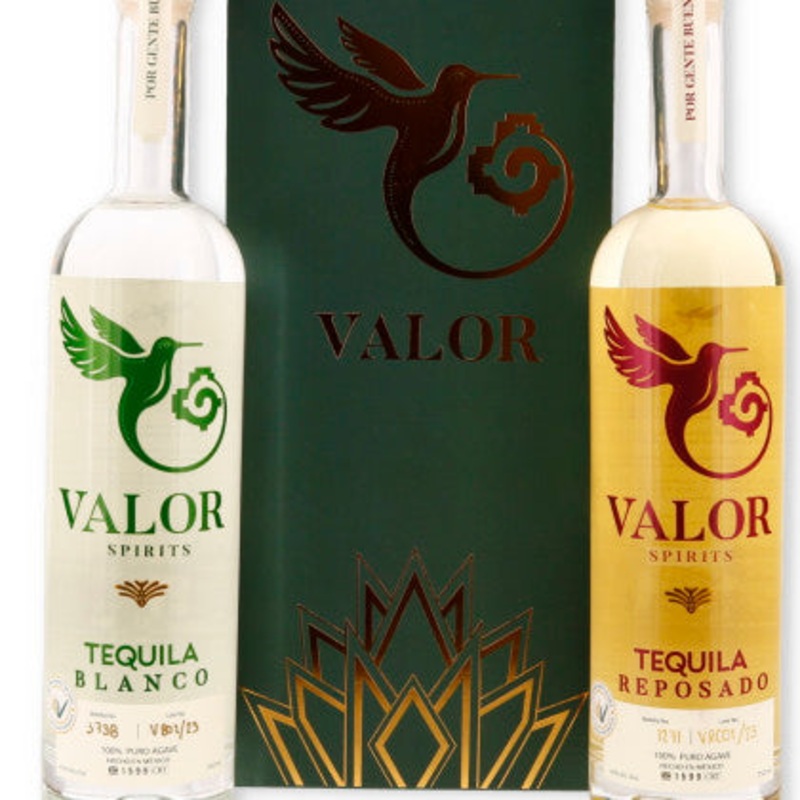 Valor Special Edition Blanco & Reposado Tequila Duo Box 2x 750ml Bottles