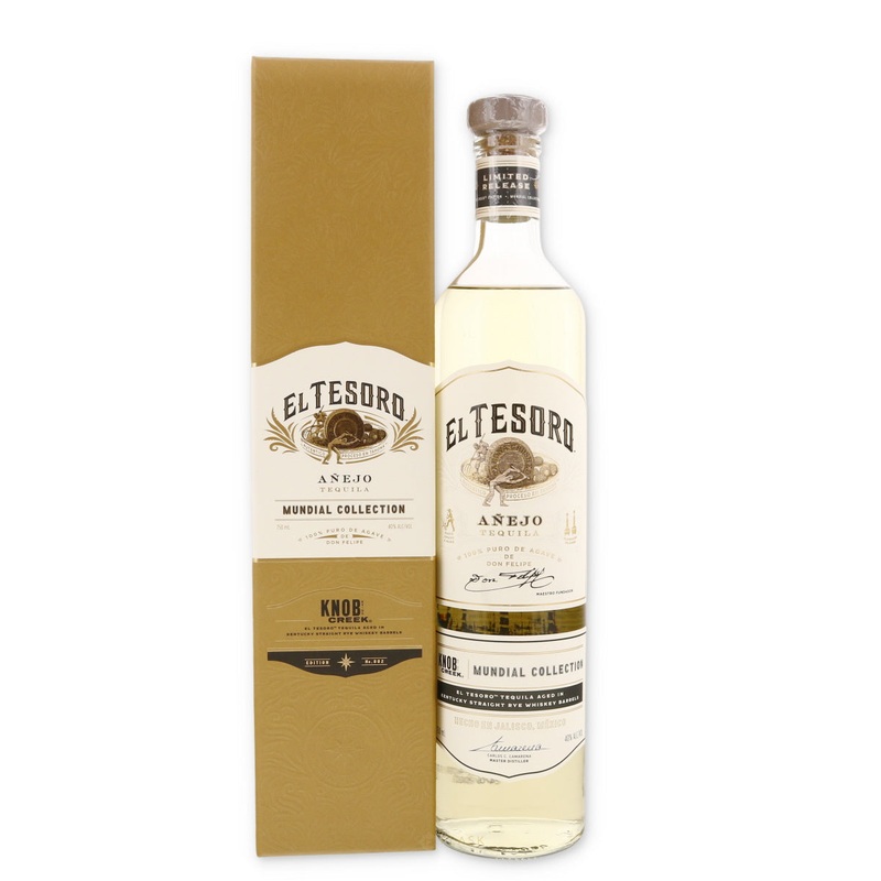 El Tesoro Tequila Mundial Collection Knob Creek Rye Cask Anejo 750ml