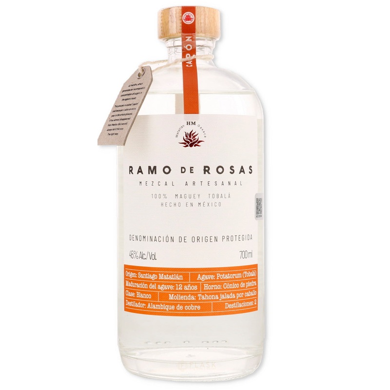 Ramo de Rosas Mezcal Tobala Capon 700ml
