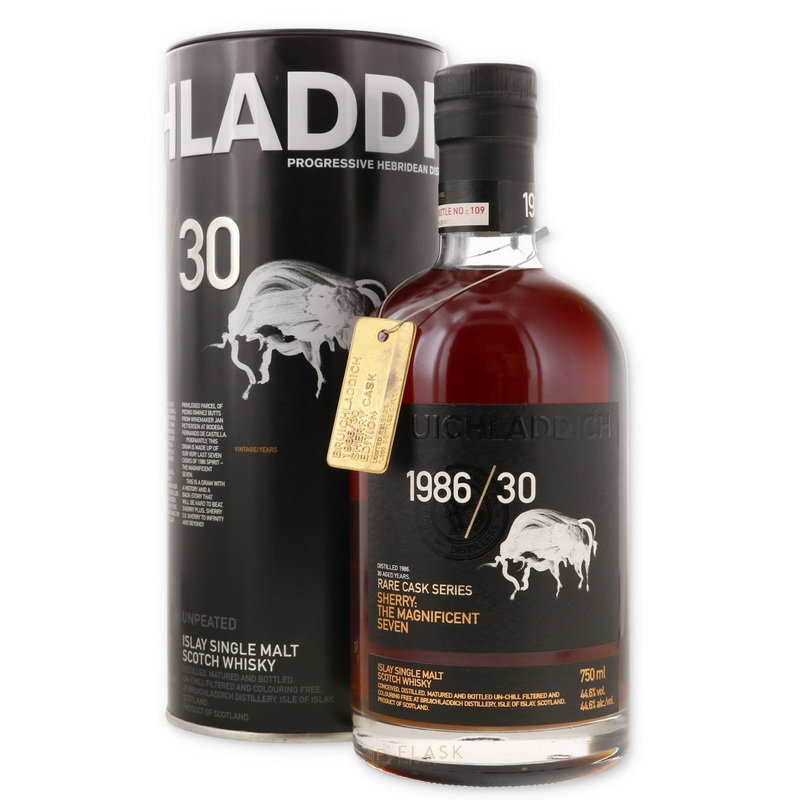 Bruichladdich 1986 30 Year Old Rare Cask Series The Magnificent Seven