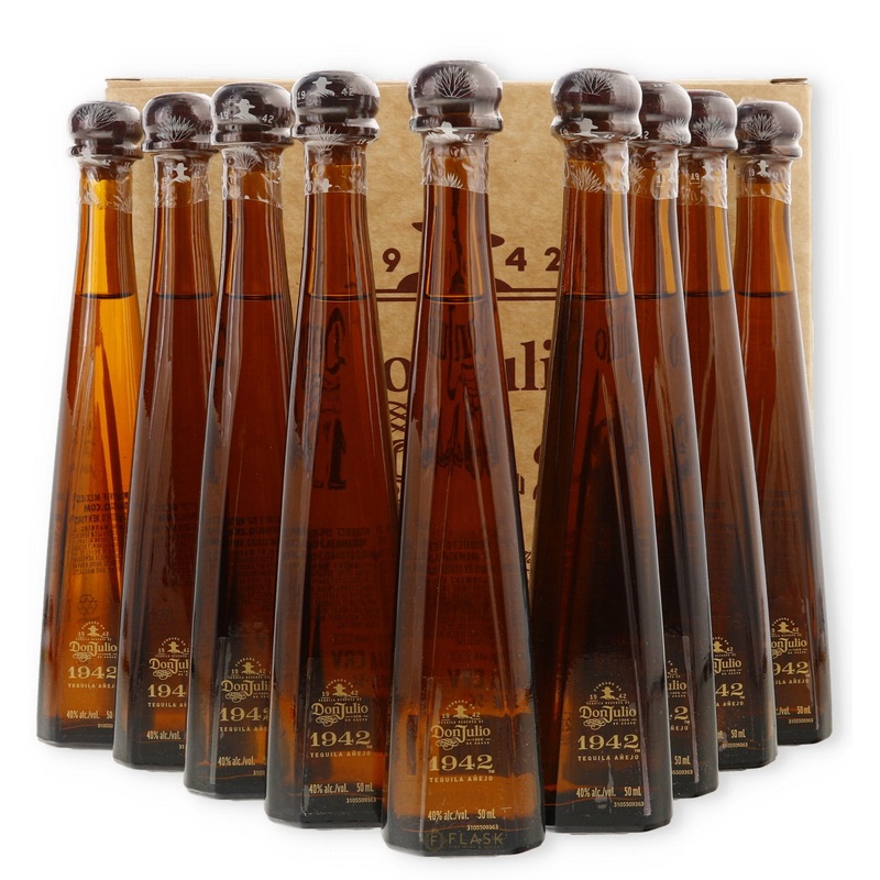 Don Julio 1942 Mini Bottles 10 Pack Tequila Box (10x 50ml Miniatures) [On Sale]