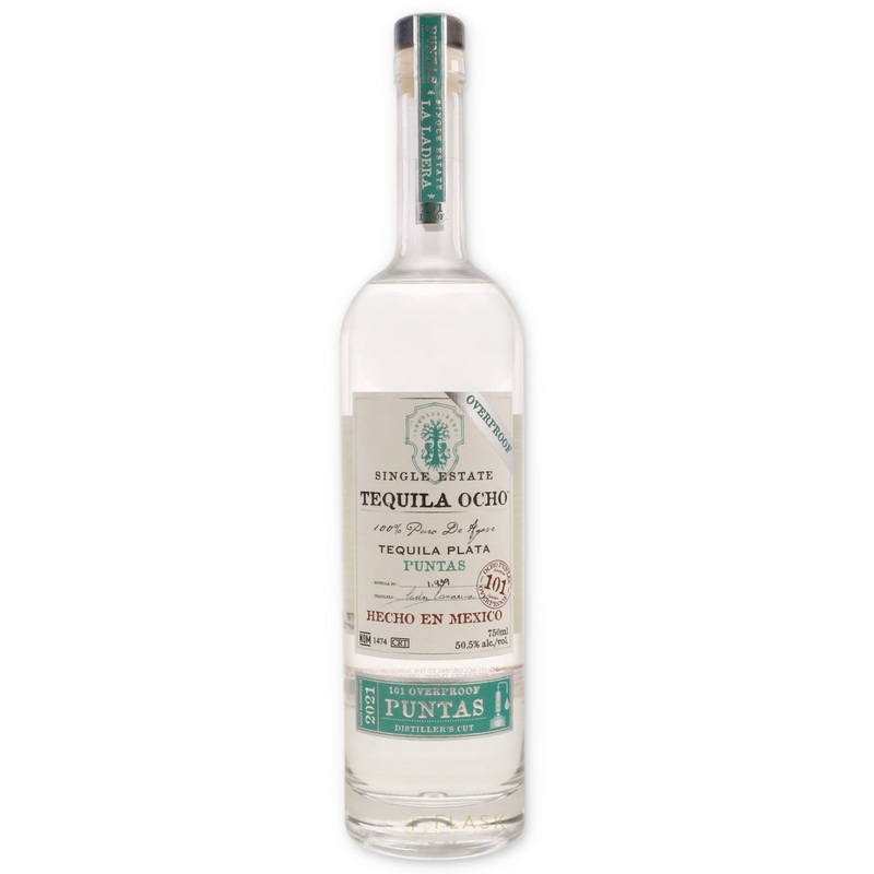 Tequila Ocho Puntas Single Estate Tequila Plata 2021