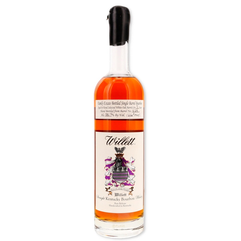 Willett Family Estate 7 Year Old Single Barrel Bourbon #439 / 116.3 Proof Black Wax