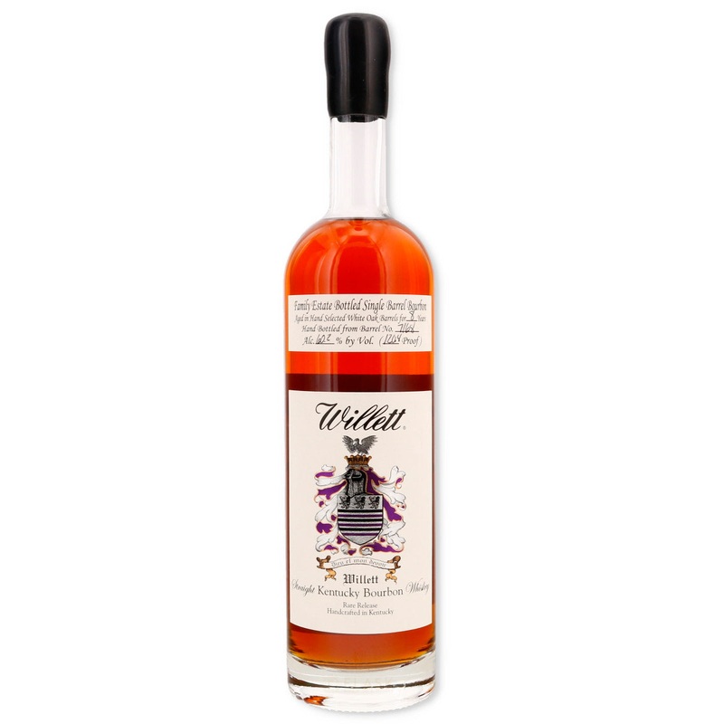 Willett Family Estate 8 Year Old Single Barrel Bourbon #7168 120.4 Proof Black Wax