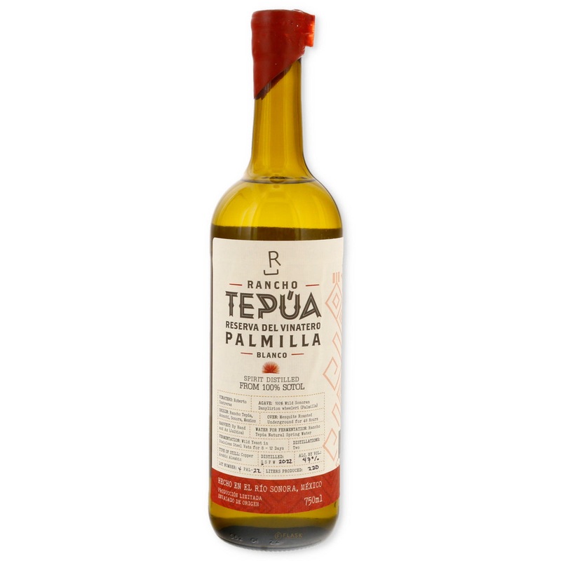 Rancho Tepua Sotol Pelmilla  Blanco Lot 4 104pf 750ml