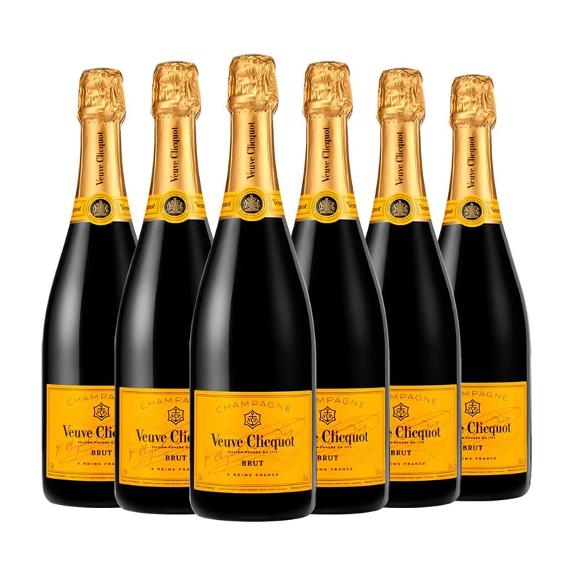 Veuve Clicquot Yellow Label Brut Champagne 6 Bottle Case