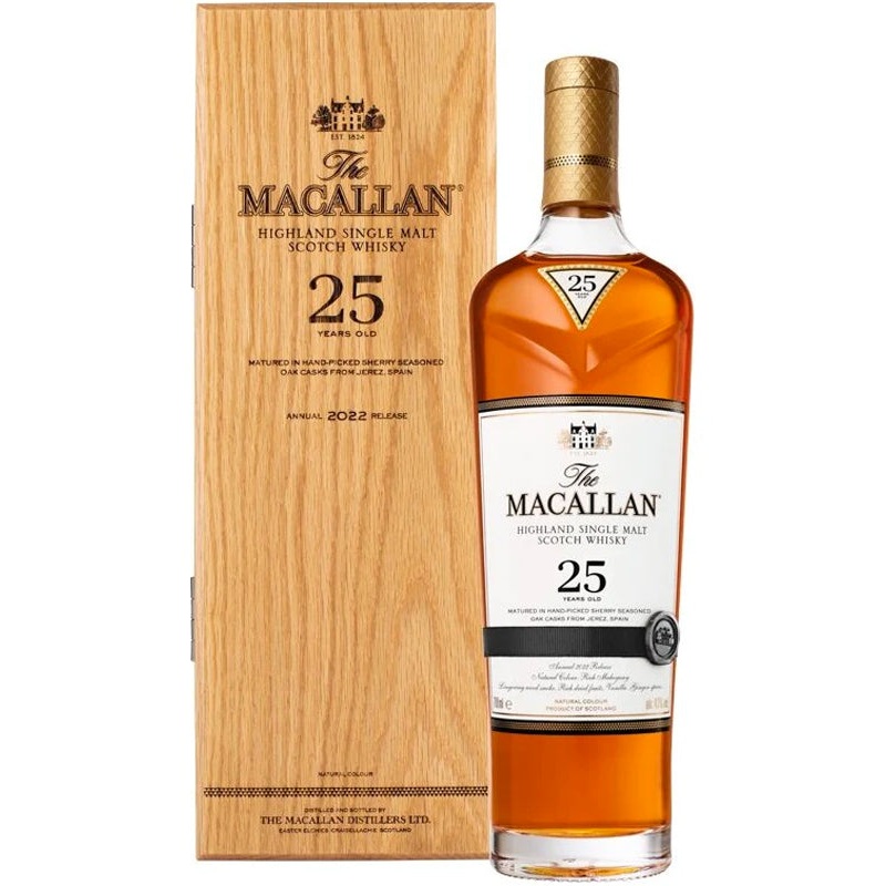 The Macallan Sherry Oak 25 Year Old Scotch Whisky 2023