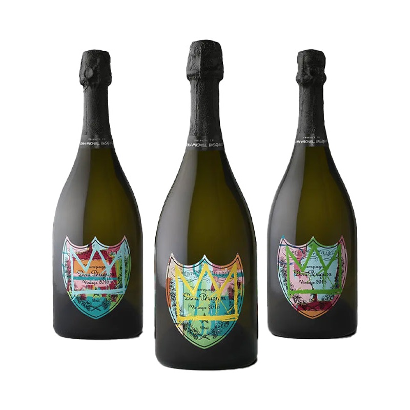 Dom Perignon Brut Champagne Limited Edition Tribute to Jean-Michel Basquiat 2015 Yellow