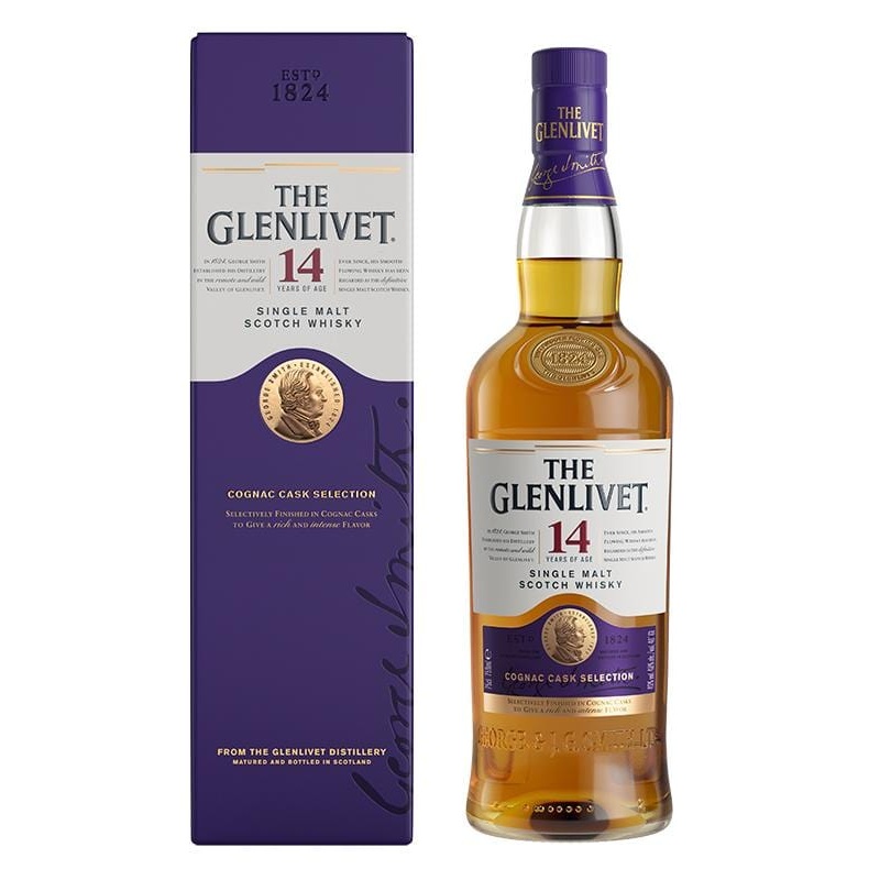 The Glenlivet 14 Year Old Cognac Cask Finish Scotch Whisky
