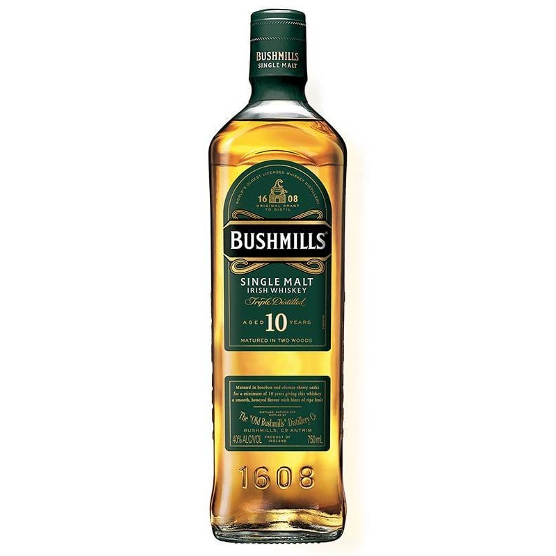 Bushmills 10 Year Old Irish Whiskey