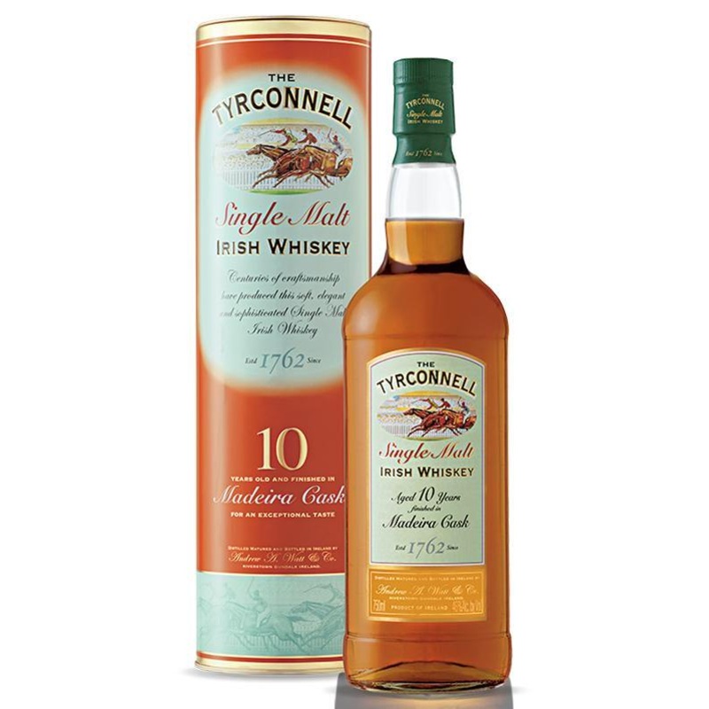 The Tyrconnell 10 Year Old Madeira Cask Finish Irish Whiskey