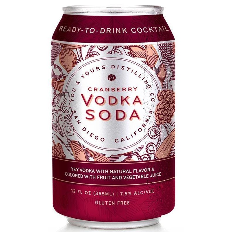 You & Yours Cranberry Vodka Soda
