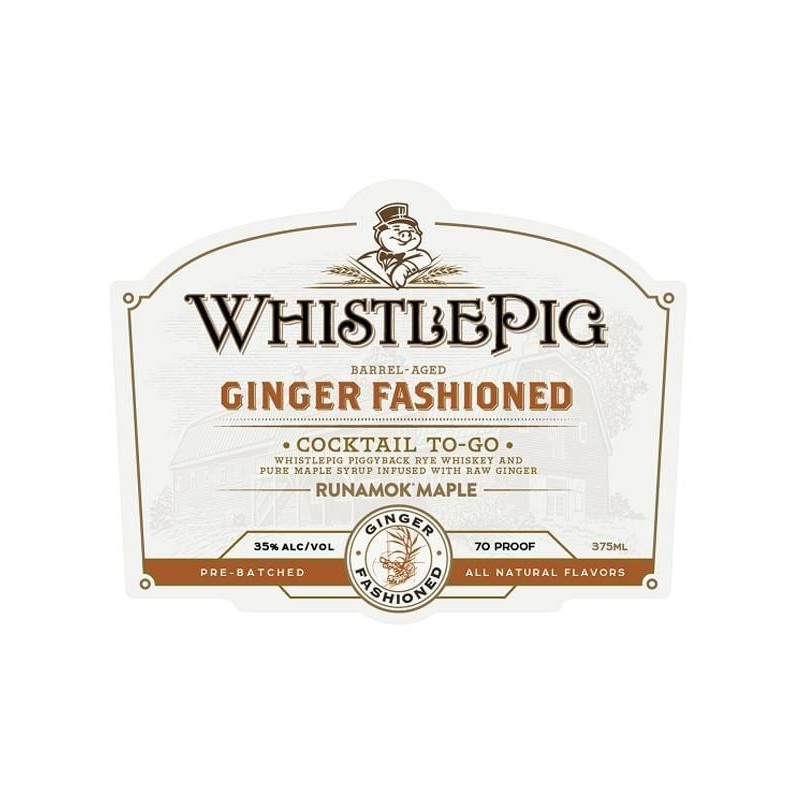 Whistlepig Ginger Fashioned Cocktail To-Go