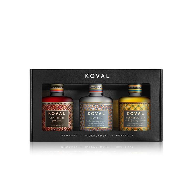 Koval Organic Gin Trio Gift Pack