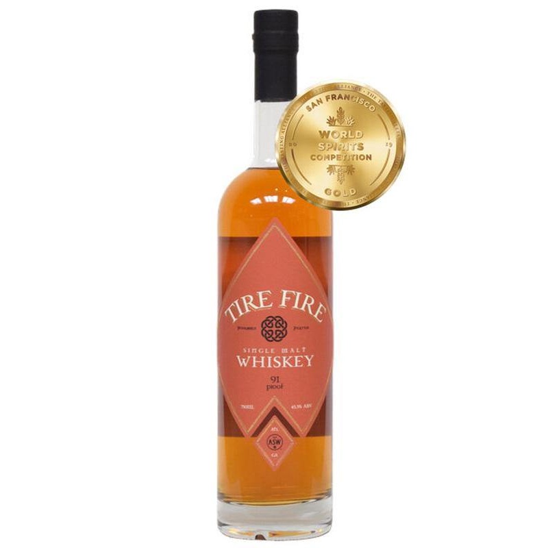 ASW Tire Fire Heavily Peated Single Malt Whiskey