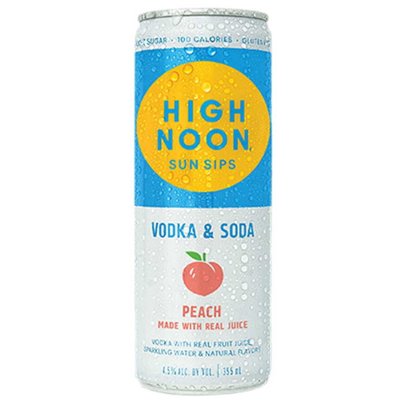 High Noon Peach Vodka & Soda